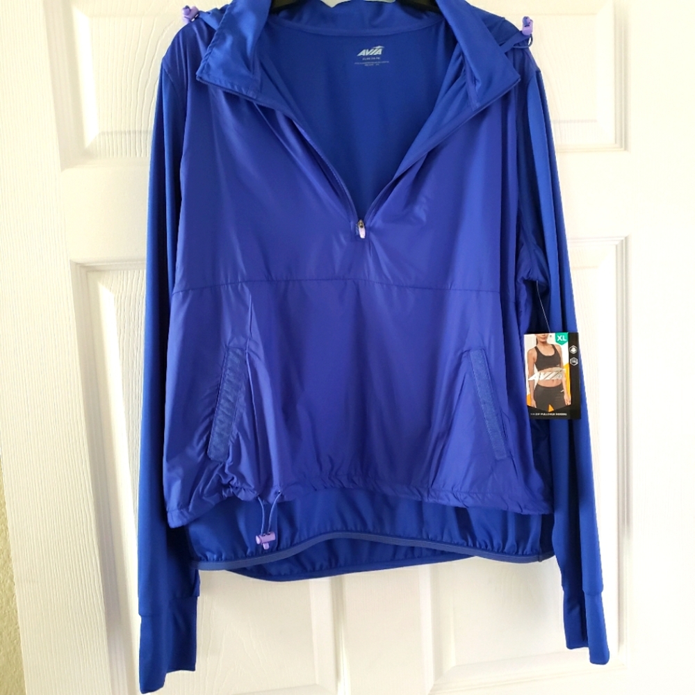 Avia Women's Royal Blue Pullover Windbreaker